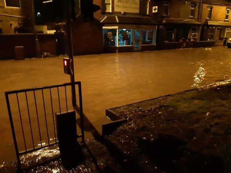 London Road floods in 2020